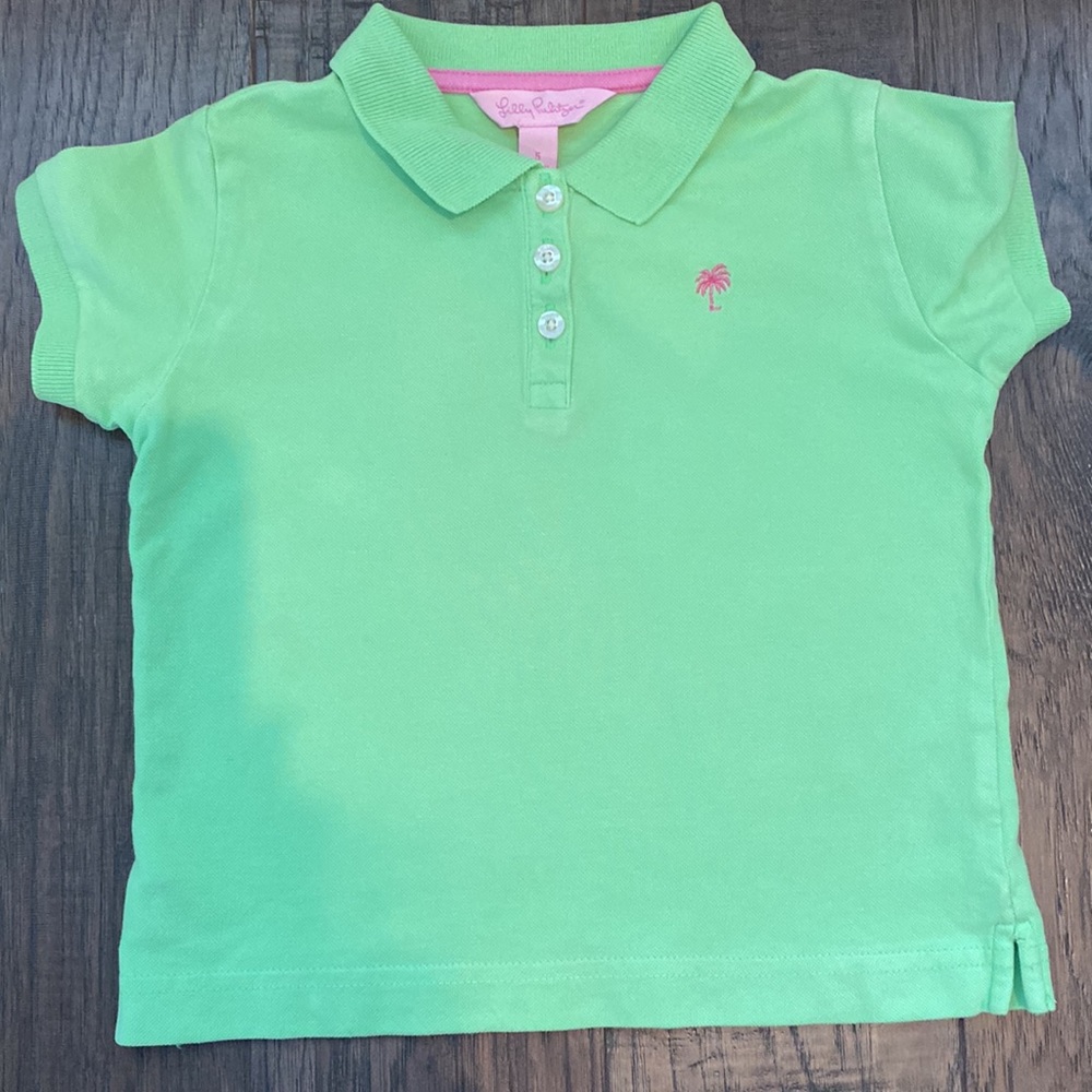 Lilly Pulitzer Neon Green Girl’s Polo Size 5